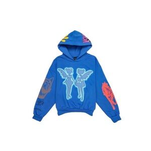 Drake For All The Dogs Blue Hoodie Size L